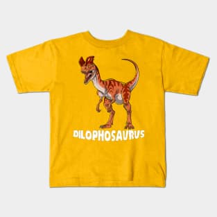 Dilophosaurus Dinosaur Design Kids T-Shirt